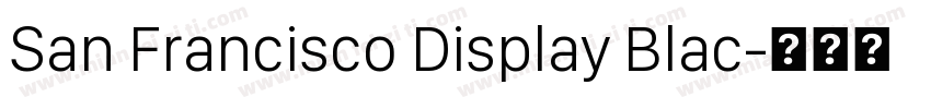 San Francisco Display Blac字体转换